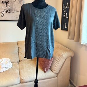 J. Crew Charcoal Short Sleeve Tee